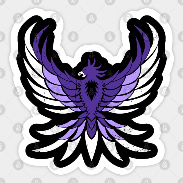 Black Phoenix Sticker by nickbeta